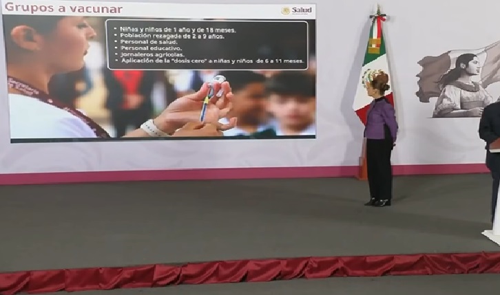 Lanzan "dosis cero" contra el Sarampión para niños de seis a once meses