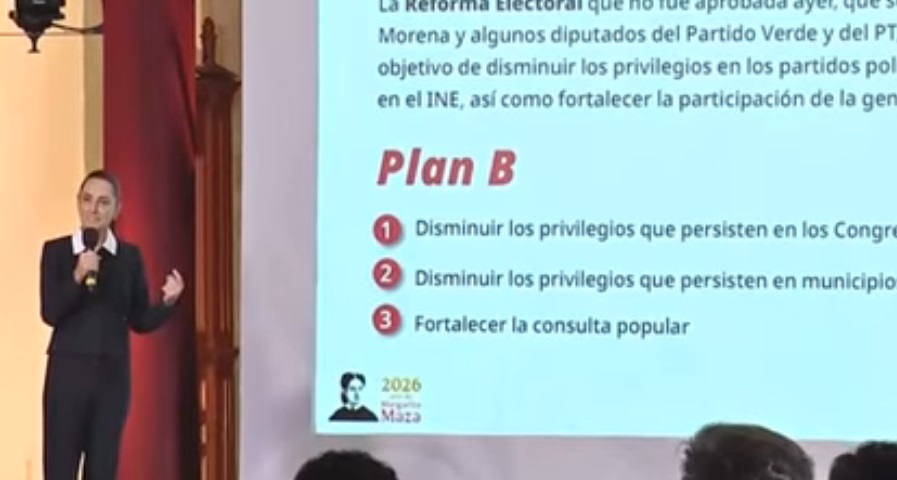 ¿En qué consiste el "Plan B"? Esto propone Claudia Sheinbaum tras el fracaso de la Reforma Electoral