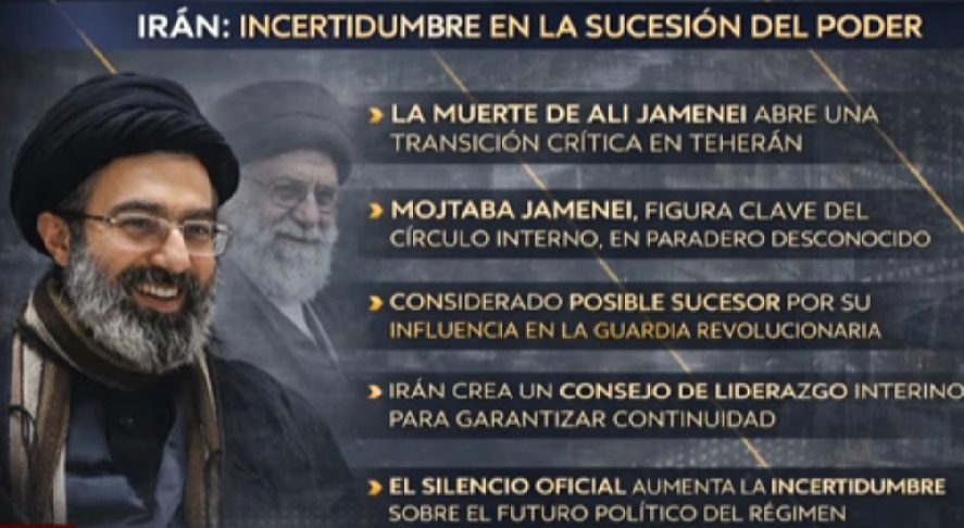 El hijo de Jamenei, Mojtaba, sería el nuevo Líder Supremo de Irán