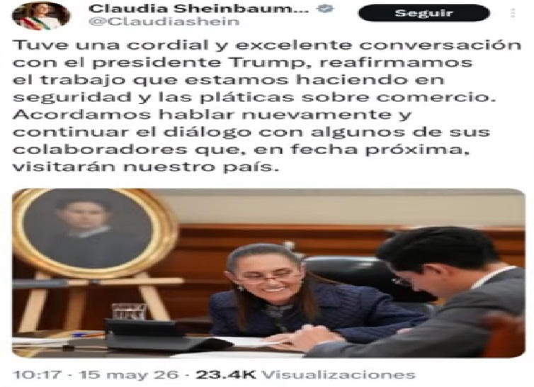 ¡ENTRÉGALO YA! Así fue el regaño de Trump a Sheinbaum en su llamada para que entregue a Rocha Moya
