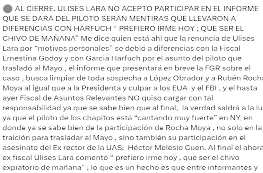 OMAR ES CÓMPLICE! La fuerte pelea del vocero de la FGR con Harfuch que provocó su renuncia